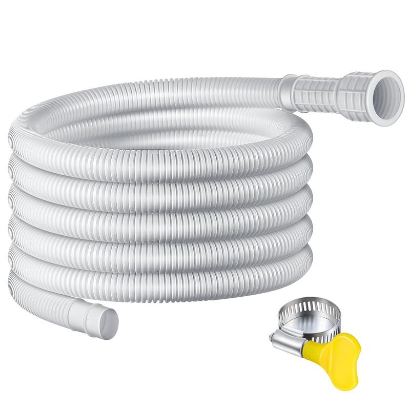 Dishwasher Drain Hose Extension - 절단 가능한 고무 어댑터가 있는 AC
