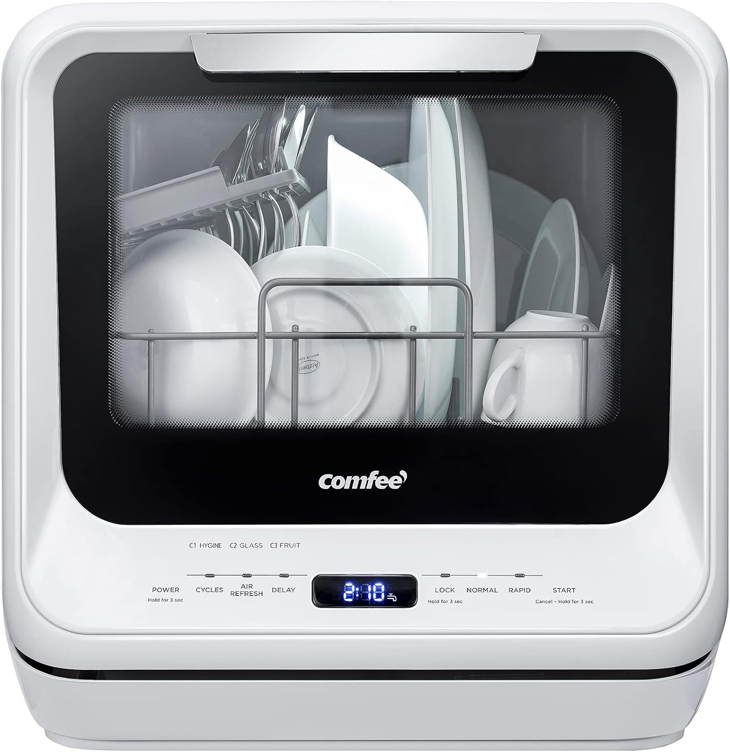 Portable Dishwasher With Water Tank - 1.32갤런 용량의 물탱크와 6가지 세척 프로그램을