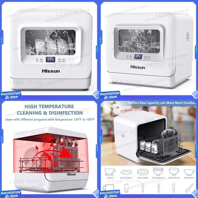Countertop Dishwasher Mini Compact - 110V 미국 플러그 컴팩트 카운터탑 식기세척기