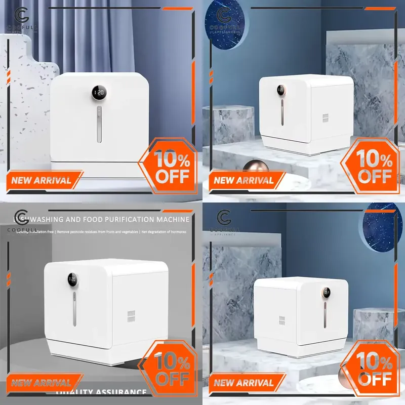 Countertop Dishwasher Mini Compact - 휴대용 전기 식기세척기, 8인용, 소형, 조리대