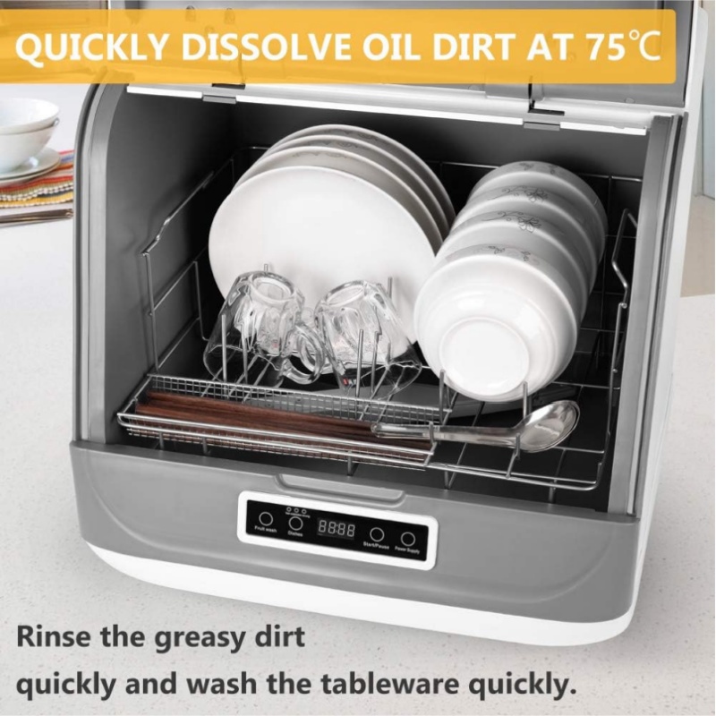 8L 휴대용 카운터탑 미니 식기세척기, 4가지 세척 프 - Small Dishwasher For Apartment 리뷰 및 가격