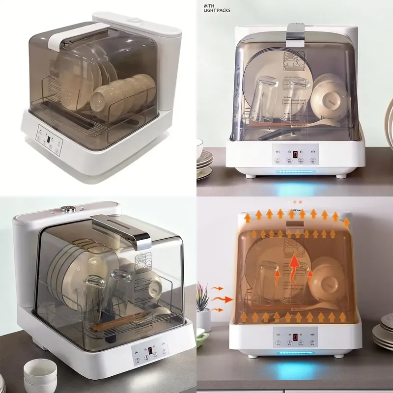 휴대용 미니 식기세척기 투명한 조리대형 스마트 자동 고 - Countertop Dishwasher Mini Compact 리뷰 및 가격