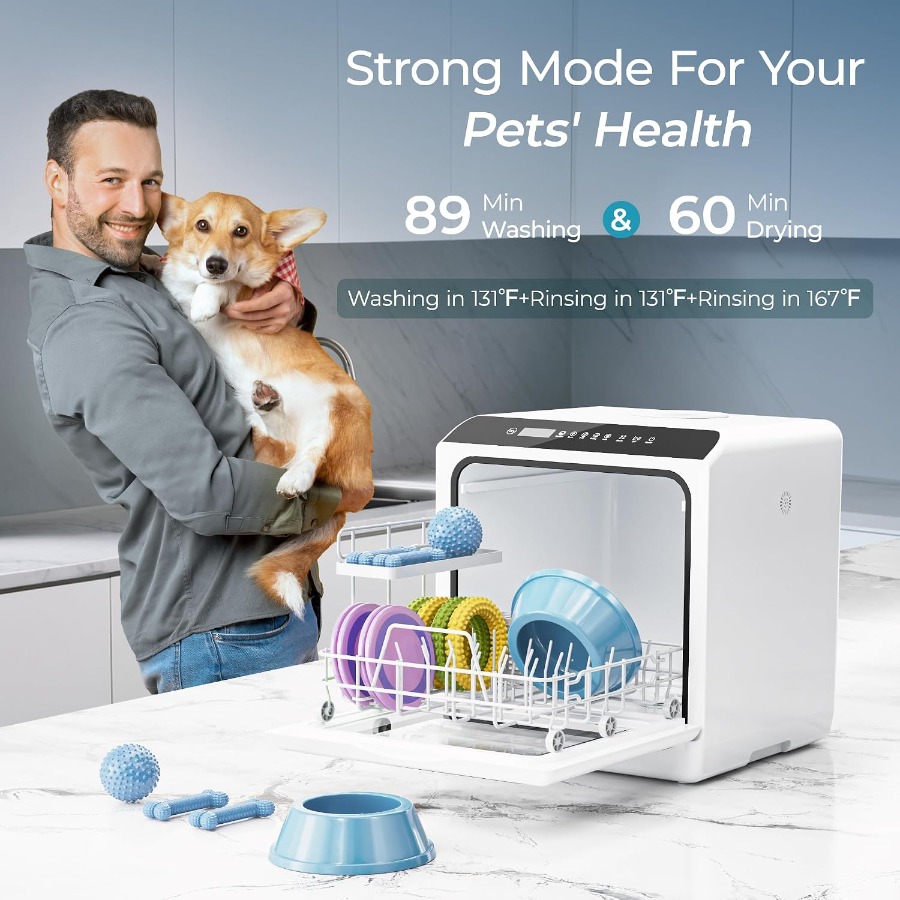 휴대용 식기세척기, 6가지 세척 프로그램, 초저소음 작 - Small Dishwasher For Apartment 리뷰 및 가격