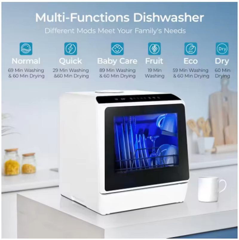 미니 휴대용 식기세척기, 조리대용 소형 식기세척기, 데 - Portable Dishwasher With Water Tank 리뷰 및 가격
