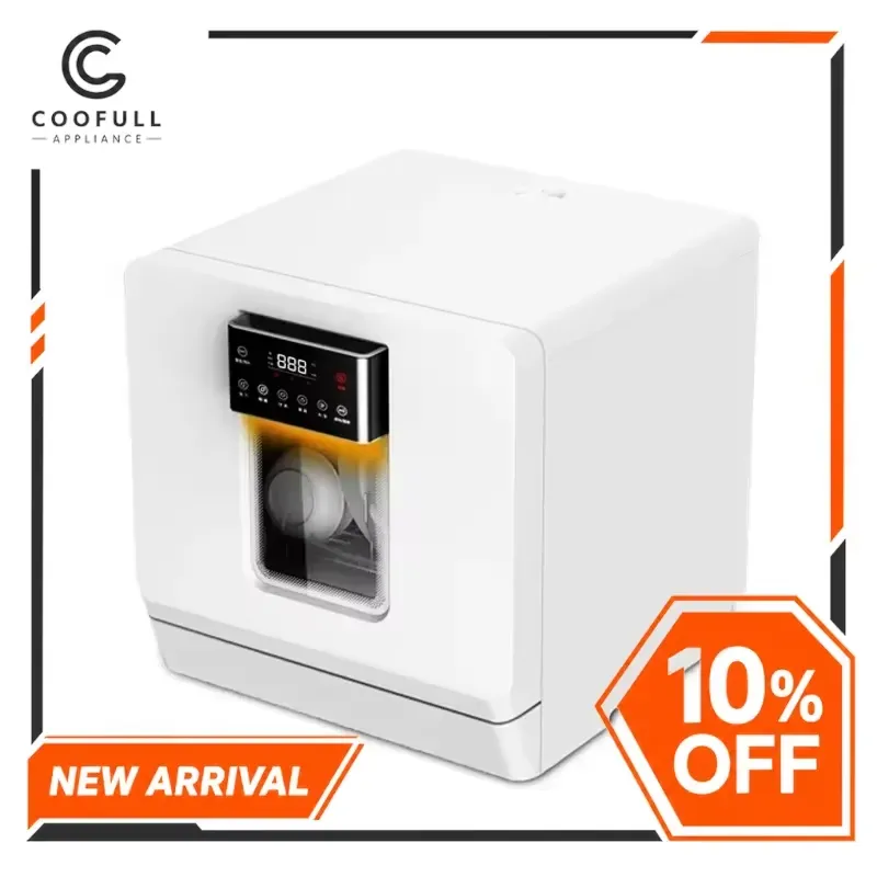 110V 미니 식기세척기, 자동 작동, 조리대형, 살균 - Countertop Dishwasher Mini Compact 리뷰 및 가격