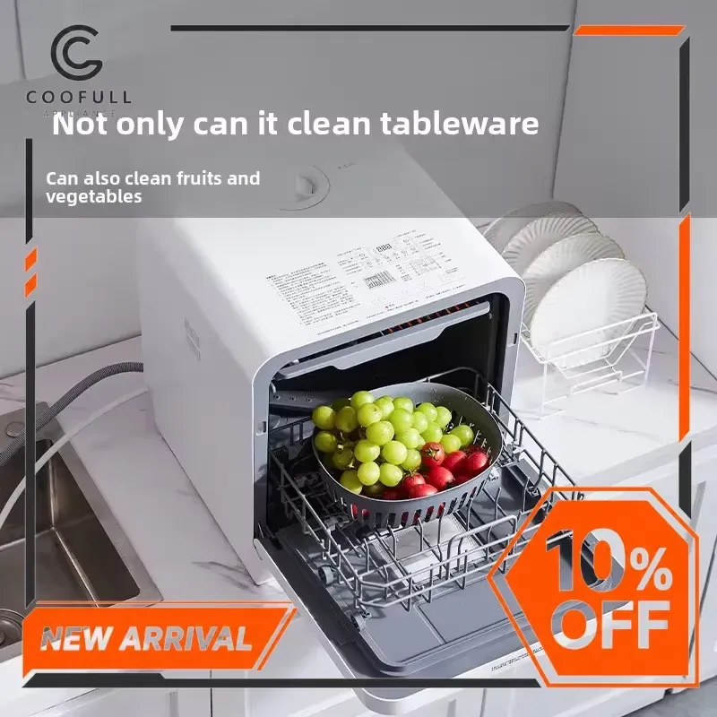 110V 미니 식기세척기, 자동 작동, 조리대형, 살균 - Countertop Dishwasher Mini Compact 리뷰 및 가격