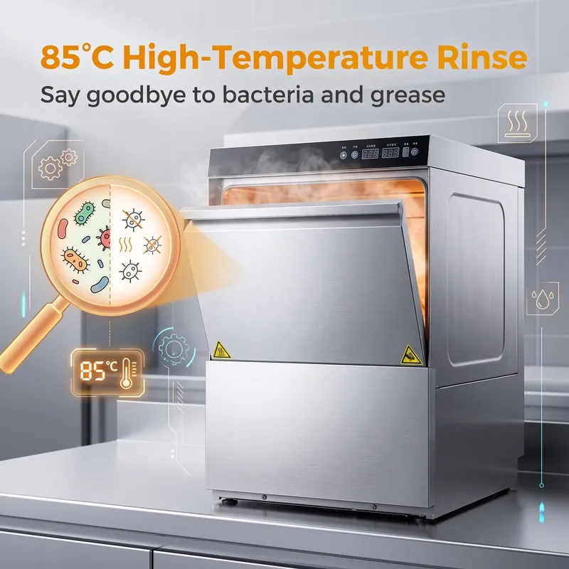 호텔 및 레스토랑용 세제 디스펜서가 내장된 CE 인증  - Commercial Undercounter Dishwasher 리뷰 및 가격