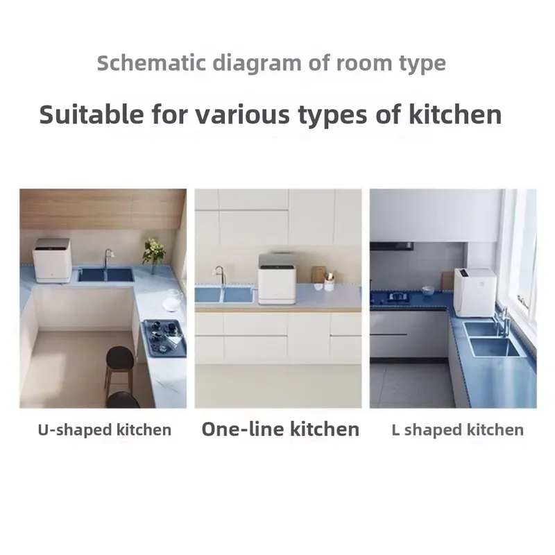 미니 스마트 식기세척기 자동 데스크탑 카운터탑 살균 W - Countertop Dishwasher Mini Compact 리뷰 및 가격