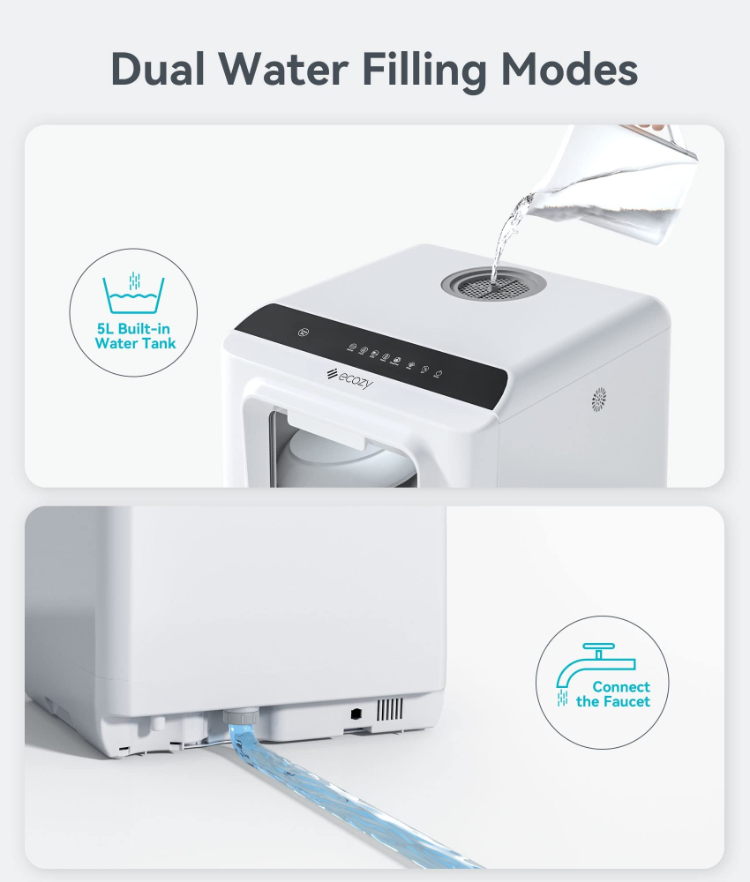 에코지 휴대용 미니 식기세척기 (5L 물탱크, 6가지  - Portable Dishwasher With Water Tank 리뷰 및 가격
